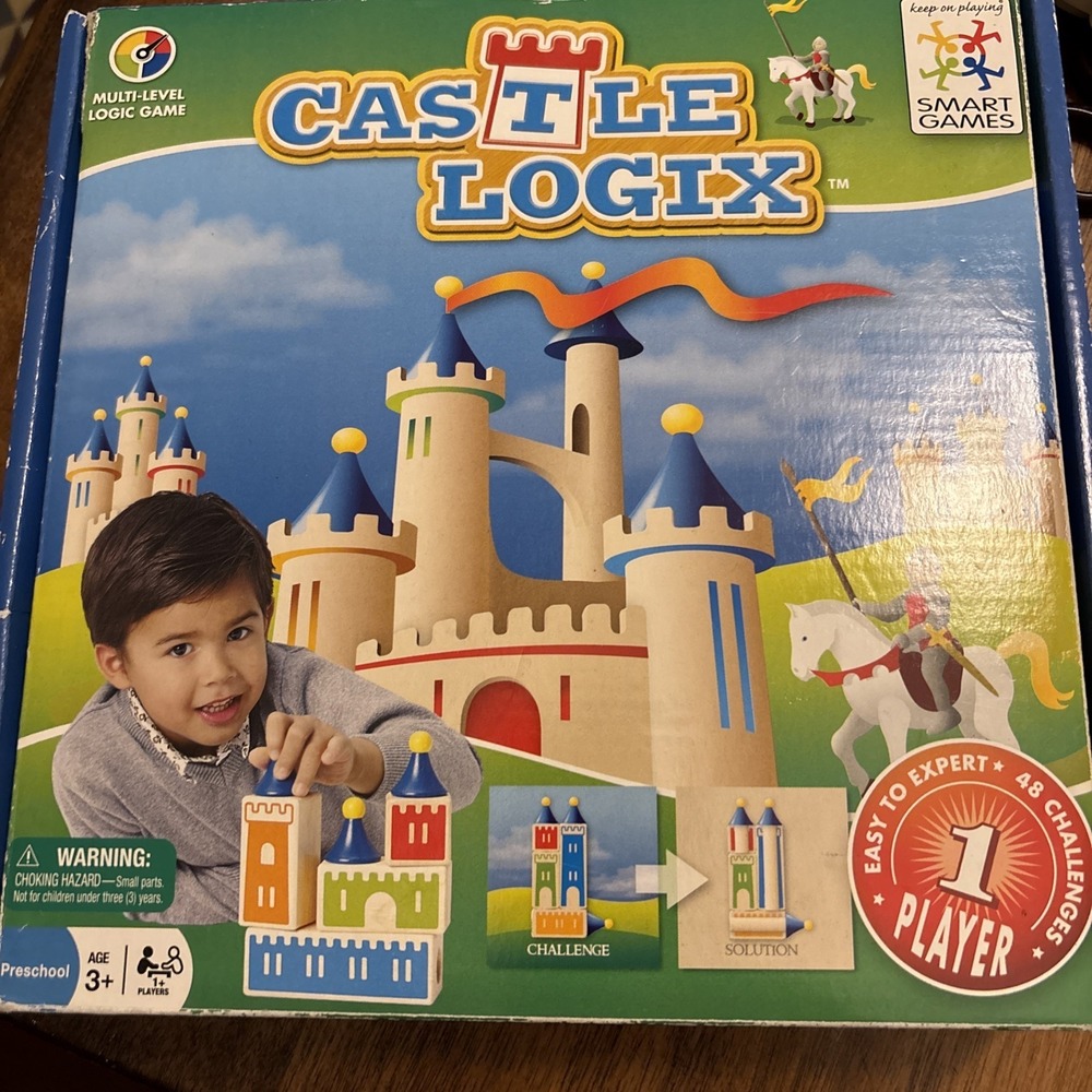 Castle Logix Multi-Level Logic Smart Games Wood -Kids 2011 Edition - COMPLETE